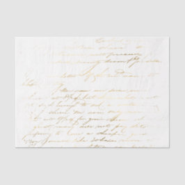 Gold  Typografie Tissuepapier