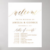 Gold Typography Script Elegant Poster (Voorkant)