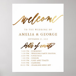 Gold Typography Script Elegant Poster