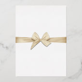Gold Typography Wedding Folie Invitation Uitnodiging (Achterkant)