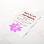 Gold Typography Wedding Folie Invitation Uitnodiging (Gedraaid)