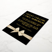 Gold Typography Wedding Folie Invitation Uitnodiging (Gedraaid)