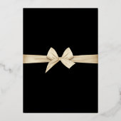 Gold Typography Wedding Folie Invitation Uitnodiging (Achterkant)