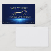 Gold Uffington White Horse Visitekaartje (Voorkant / Achterkant)