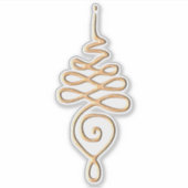 Gold Unalome  Sticker (Voorkant)