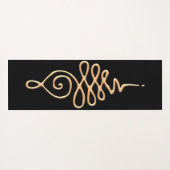 Gold Unalome  Yogamat (Achterkant (horizontaal))