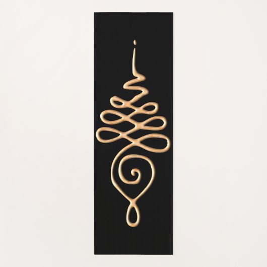 Gold Unalome  Yogamat (Voorkant)