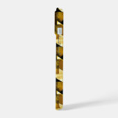 Gold und schwarz Grunge 7 iPhone 15 Case (Linkerkant)