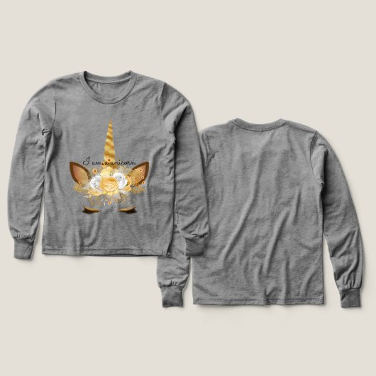 Gold Unicorn (Voorkant /achterkant)