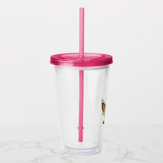 Gold Unicorn Acryl Drinkbeker (Rechts)