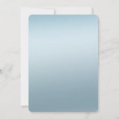 Gold Unicorn Aqua Ombre Kaart (Achterkant)