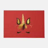 Gold Unicorn Bold Deuren Mat (Voorkant)
