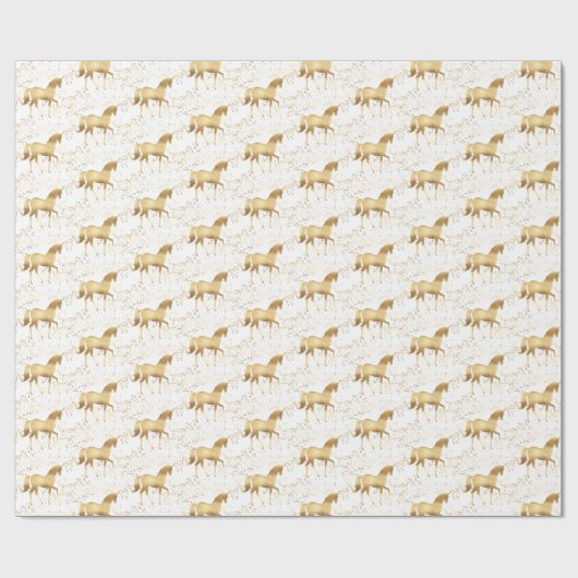 Gold Unicorn Cadeaupapier (Vlak)