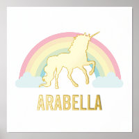 Gold Unicorn - Persoonlijke naam