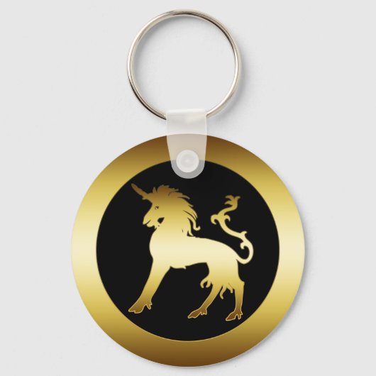 GOLD UNICORN SLEUTELHANGER (Voorkant)