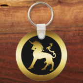 GOLD UNICORN SLEUTELHANGER (Voorkant)