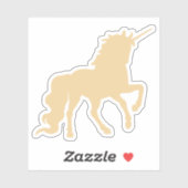 Gold unicorn sticker (Vel)