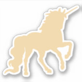 Gold unicorn sticker (Voorkant)