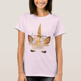 Gold Unicorn T-shirt