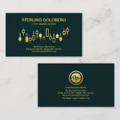 Gold Uptrend Stock Movement Graph Forex Dealer Visitekaartje (Voorkant / Achterkant)