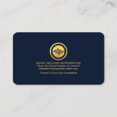 Gold Upwards Trend Share Graph Lijst Visitekaartje (Achterkant)