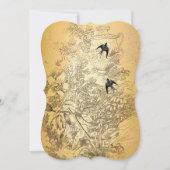 Gold Urn  huwelijksuitnodiging Kaart (Voorkant)