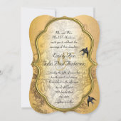 Gold Urn  huwelijksuitnodiging Kaart (Achterkant)