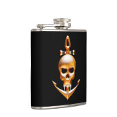 Gold Vampire en Anchor Skull Heupfles (Rechts)
