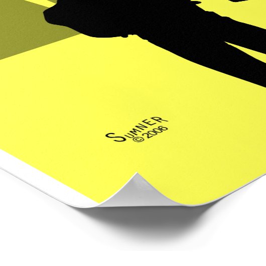 Gold van de atoomfamilie poster (Hoek)