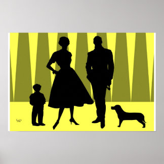 Gold van de atoomfamilie poster