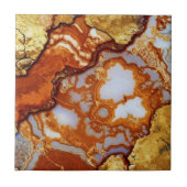 Gold Vein Agate Keramische Tegel Tegeltje (Voorkant)
