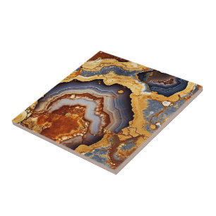 Gold Vein Agate Keramische Tegel Tegeltje