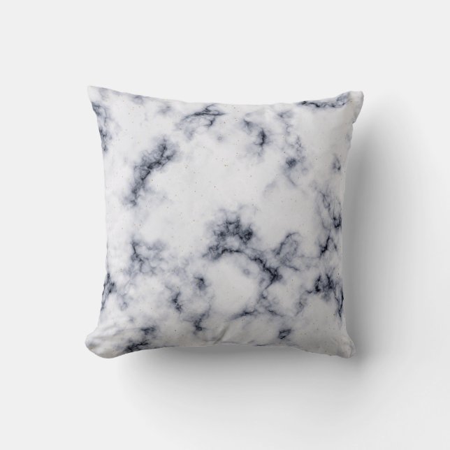 "Gold Vein Marble" "Elegante Marmeren Achtergrond" Kussen (Voorkant)