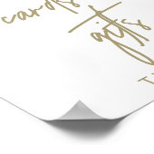 Gold Veined Eucalyptus Cards and Gifts Sign Poster (Hoek)