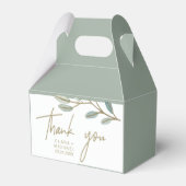 Gold Veined Eucalyptus Hartelijk dank Bedankdoosjes (Voorkant Zijde)