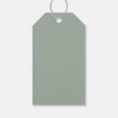 Gold Veined Eucalyptus Hartelijk dank Cadeaulabel (Achterkant)