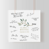 Gold Veined Eucalyptus Weddenschap Poster