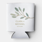 Gold Veined Eucalyptus Wedding Favor Blikjeskoeler (Voorkant)