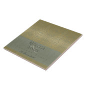 GOLD VELVET GRAY MOSAIC STIPPEN BEWAREN DE DATUM G TEGELTJE (Zijkant)