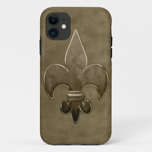 Gold Velvet Saints Fleur De Lis Case-Mate iPhone Case (Achterkant)