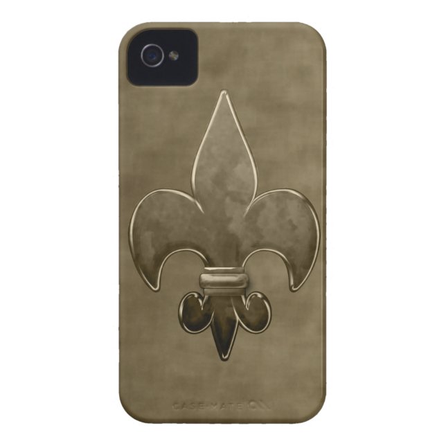 Gold Velvet Saints Fleur De Lis Case-Mate iPhone Case (Achterkant)