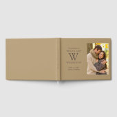 Gold Verloving Foto Weddenschap Bride Groom Gastenboek (Volledig)