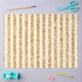 Gold Vertical Glitter Boho Stripes Collectie Tissuepapier (Craft)