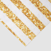 Gold Vertical Glitter Boho Stripes Collectie Tissuepapier (Detail)