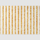 Gold Vertical Glitter Boho Stripes Collectie Tissuepapier (Voorkant)