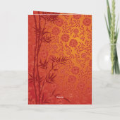 Gold Vietnamees Têt, aangepast jaar GC Feestdagen Kaart (Achterkant)