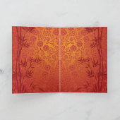 Gold Vietnamees Têt, aangepast jaar GC Feestdagen Kaart (Binnen)