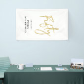 Gold Vijftig | 50e Welkomstbanner van de Birthday  Spandoek (Beurs)