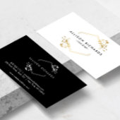 Gold Vine en Leaf Embleem Visitekaartje