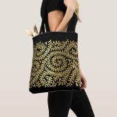 Gold Vine Patroon op elke kleur Tote Bag (Dichtbij)
